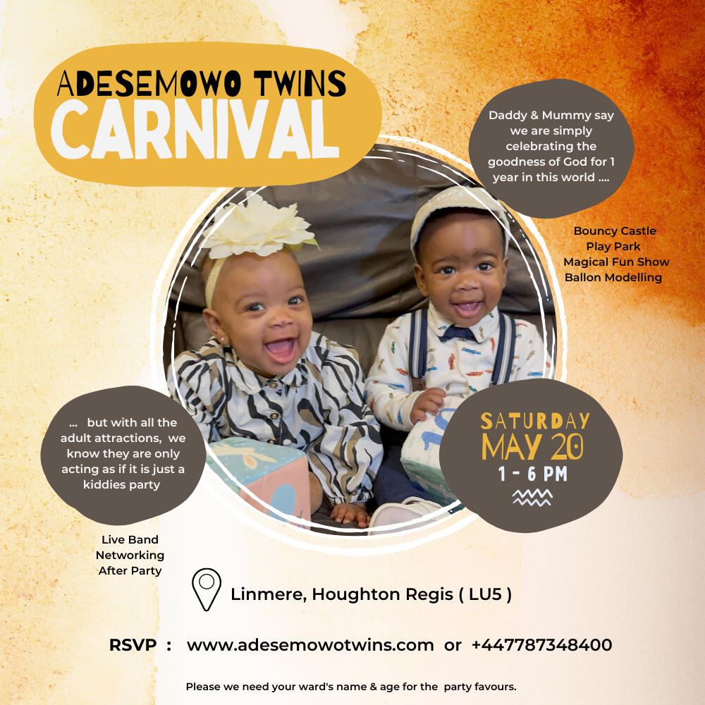 Adesemowo Twins Carnival Registration